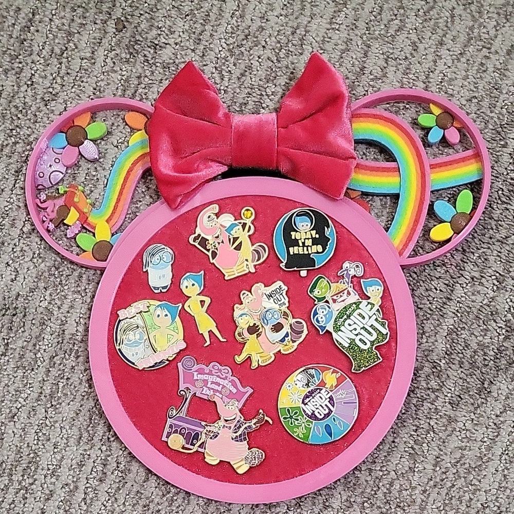 Inside Out Themed Factory 55 3D Printed Disney Pin Board and Ears